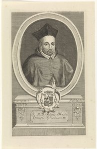 Engraved Portrait of Ghisbertus Masius, 4th Bishop of 